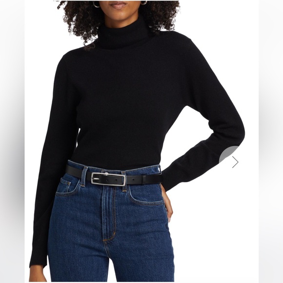 Saks Fifth Avenue Cashmere Turtleneck in Black size M - Picture 1 of 10